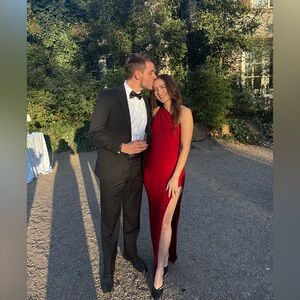 Elegant Red Evening Gown